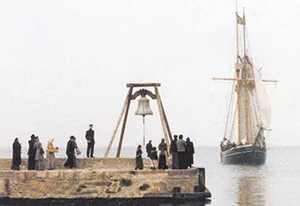 Aron during filming of Pelle the Conqueror in 1987
